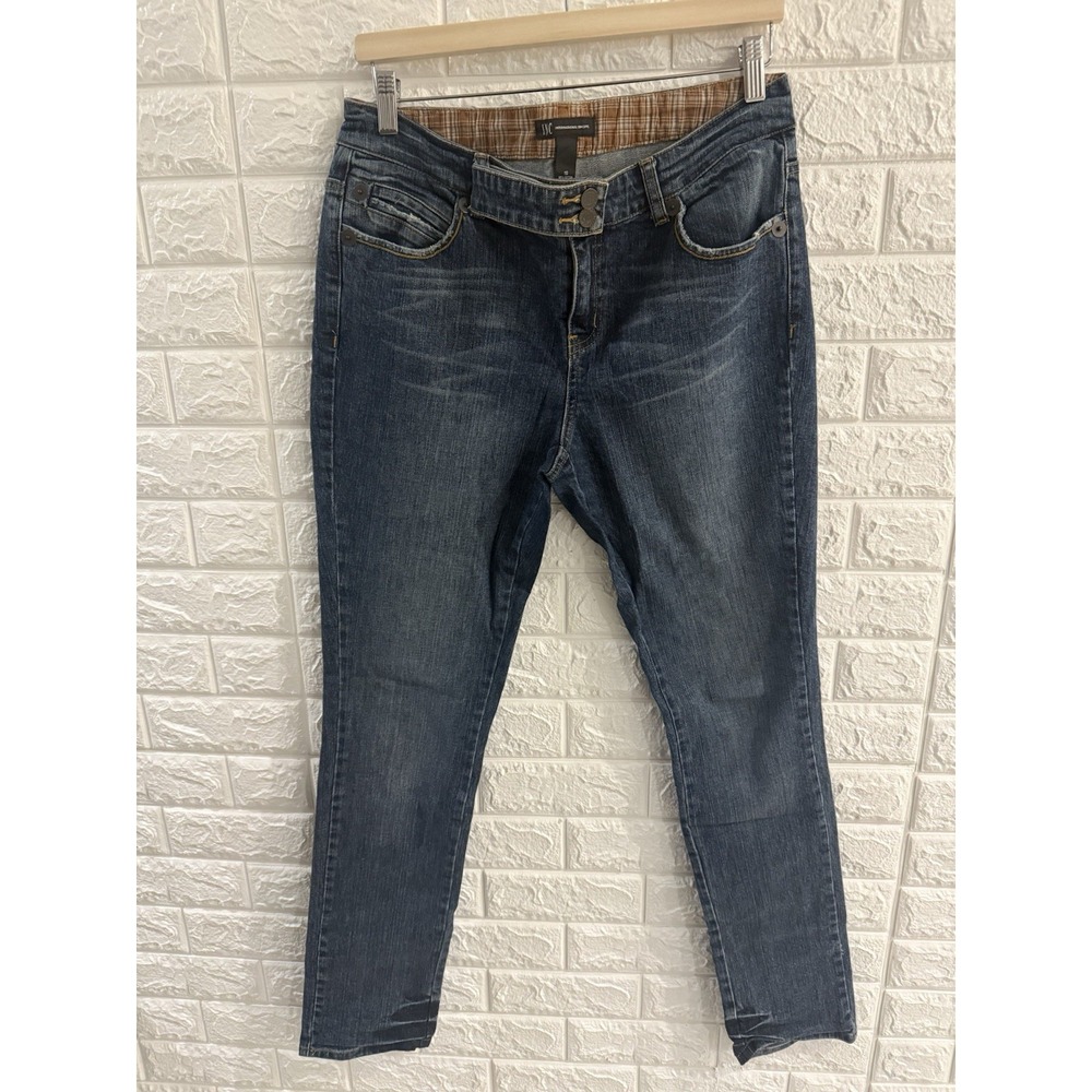 INC INTERNATIONAL CONCEPTS WOMENS JEANS SIZE 10 SKINNY MEDIUM‎ WASH MID RISE